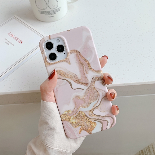 

Golden Circle Marble Pattern Dual-side Laminating TPU Case For iPhone 11(Quicksand Pink)