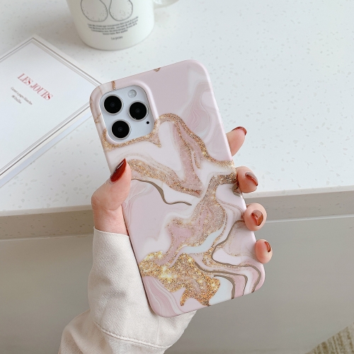 

Golden Circle Marble Pattern Dual-side Laminating TPU Case For iPhone 11 Pro Max(Quicksand Pink)