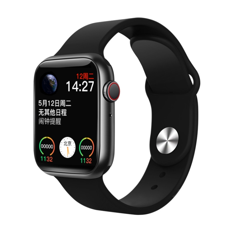 

T500+ 1.75 inch IPS Screen IP67 Waterproof Smart Watch, Support Sleep Monitor / Heart Rate Monitor / Bluetooth Call, Style:Sport Button Strap(Black)