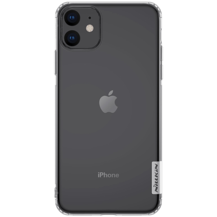 

For iPhone 11 NILLKIN Nature TPU Transparent Soft Protective Case(White)