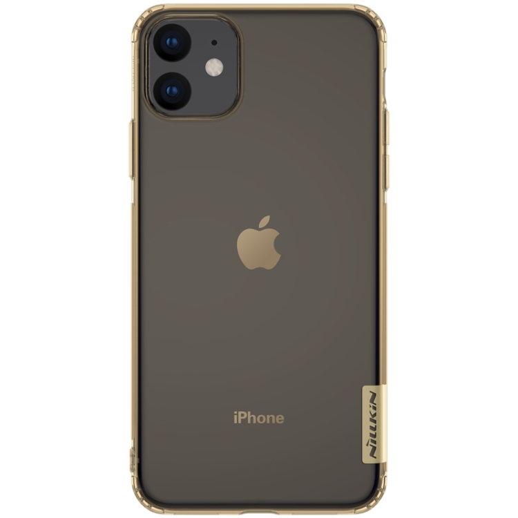 

For iPhone 11 NILLKIN Nature TPU Transparent Soft Protective Case(Brown)