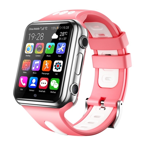 

W5 1.54 inch Full-fit Screen Dual Cameras Smart Phone Watch, Support SIM Card / GPS Tracking / Real-time Trajectory / Temperature Monitoring,1GB+4GB(Silver Pink)