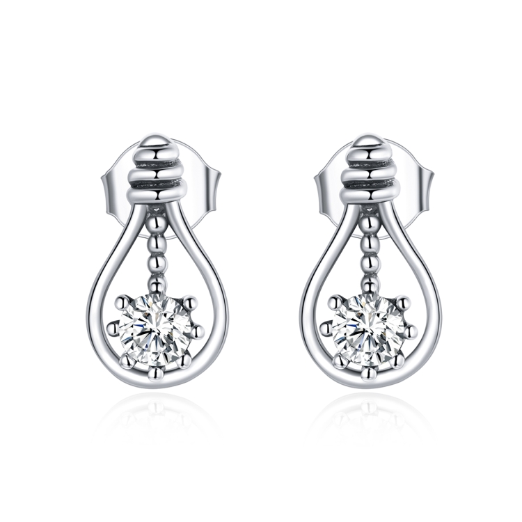 

S925 Sterling Silver Small Bulb Women Earrings