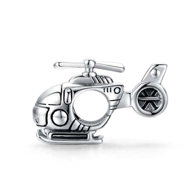 

S925 Sterling Silver Helicopter Beads DIY Bracelet Necklace Accessories