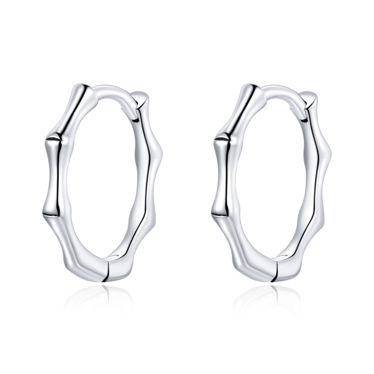 

S925 Sterling Silver Fashion Bamboo Joint Women Earrings