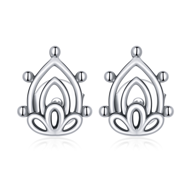 

S925 Sterling Silver Lotus Bud Women Earrings