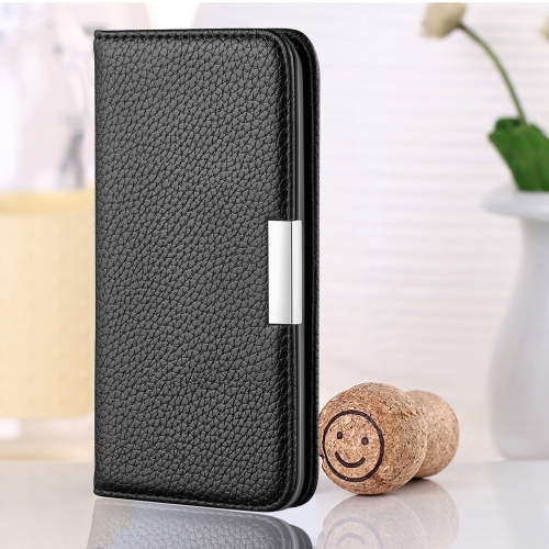 

For Samsung Galaxy S21 5G Litchi Texture Horizontal Flip Leather Case with Holder & Card Slots(Black)