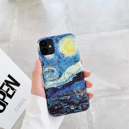 

IMD Workmanship TPU Oil Painting Protective Case For iPhone 11(Starry Night)