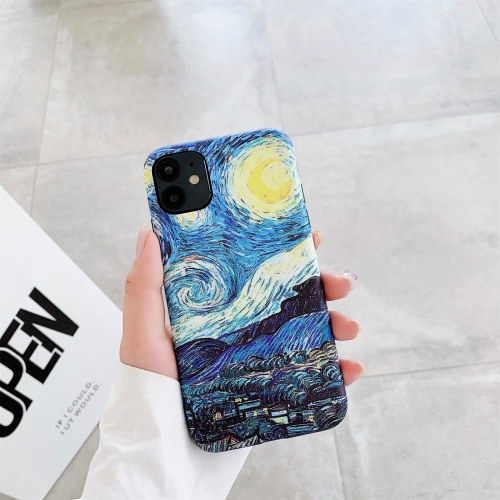 

IMD Workmanship TPU Oil Painting Protective Case For iPhone 11 Pro Max(Starry Night)