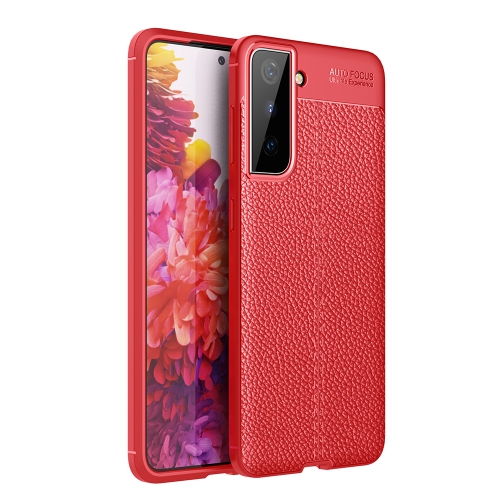 

For Samsung Galaxy S21+ 5G Litchi Texture TPU Shockproof Case(Red)