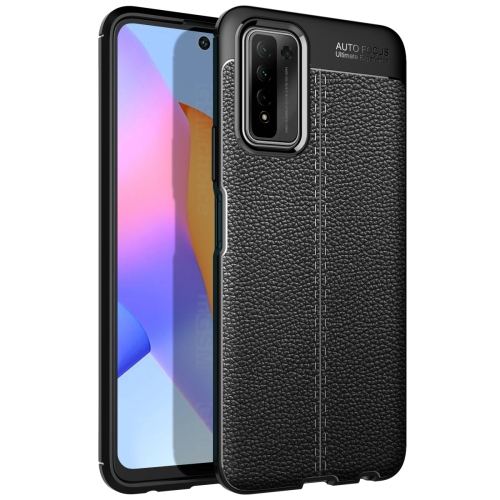 

For Huawei Honor 10X Lite Litchi Texture TPU Shockproof Case(Black)