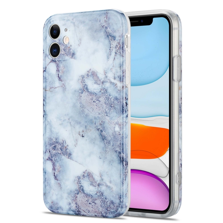 

TPU Glossy Marble Pattern IMD Protective Case For iPhone 11(Earthy Grey)
