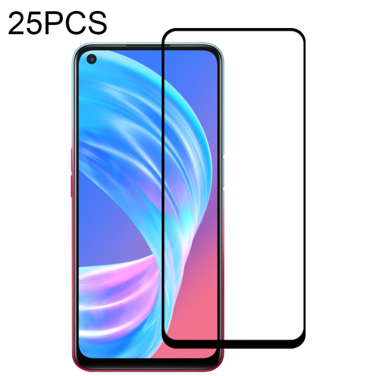 

For OPPO A53 5G 25 PCS Full Glue Full Screen Tempered Glass Film