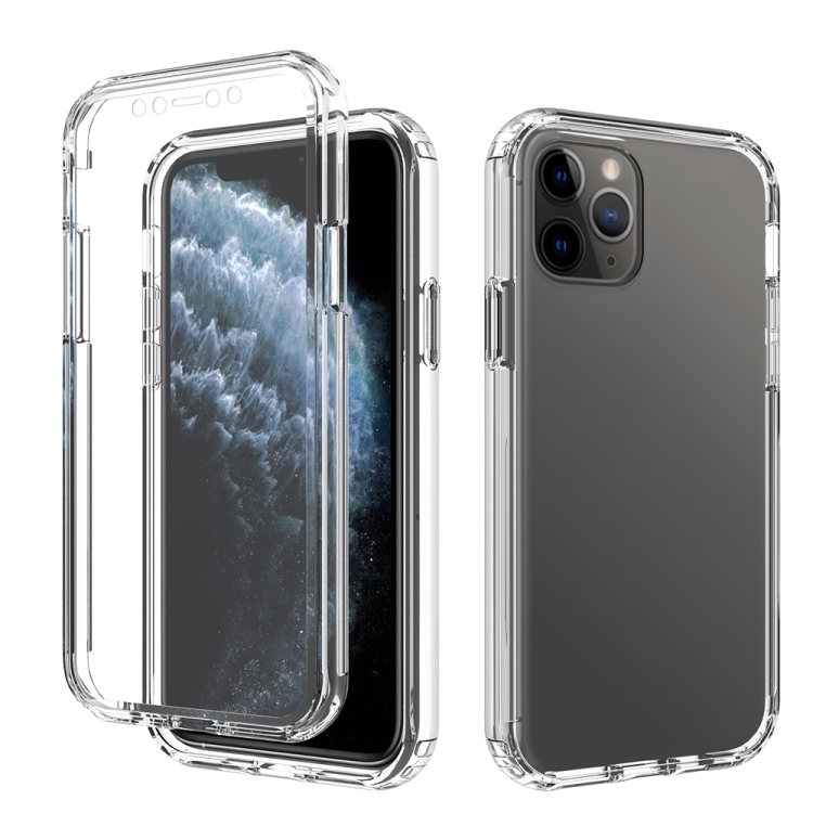 

Shockproof High Transparency Two-color Gradual Change PC+TPU Candy Colors Protective Case For iPhone 11 Pro(Transparent)