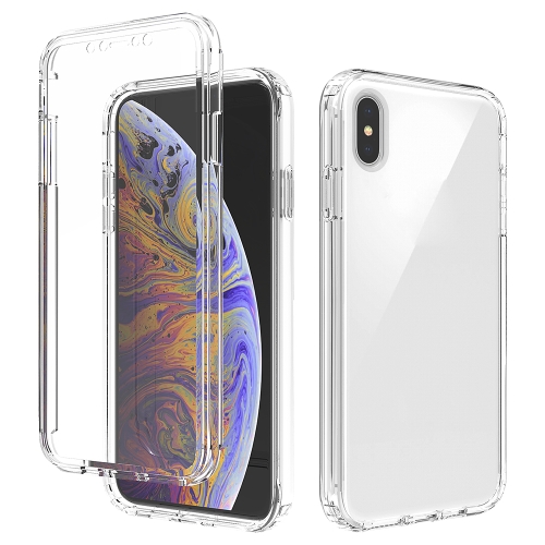 

Shockproof High Transparency Two-color Gradual Change PC+TPU Candy Colors Protective Case For iPhone XS Max(Transparent)