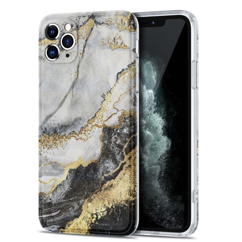 

TPU Gilt Marble Pattern Protective Case For iPhone 11 Pro(Black Grey)