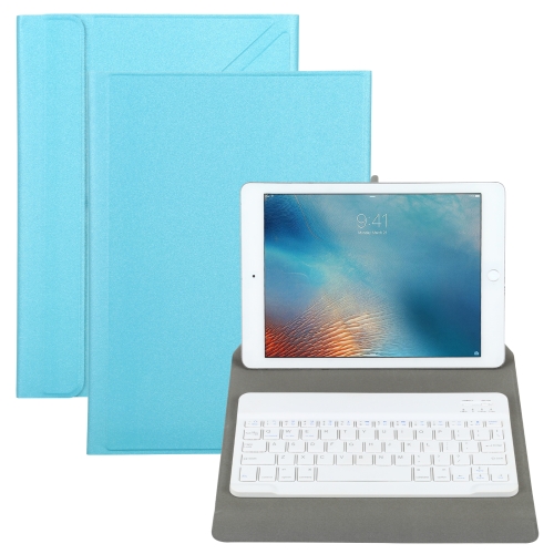 

Universal Detachable Bluetooth Keyboard + Leather Case without Touchpad for iPad 9-10 inch, Specification:White Keyboard(Blue)