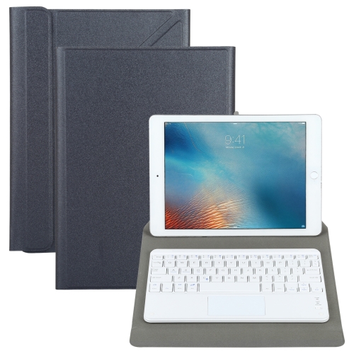 

Universal Detachable Bluetooth Keyboard + Leather Case with Touchpad for iPad 9-10 inch, Specification:White Keyboard(Black)