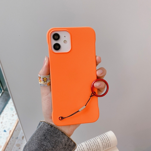 

Skin Feeling Protective Case with Lanyard For iPhone 11(Orange)