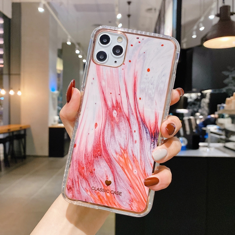 

IMD Watercolor Rendering Pattern Shockproof TPU Protective Case For iPhone 11 Pro(A8)