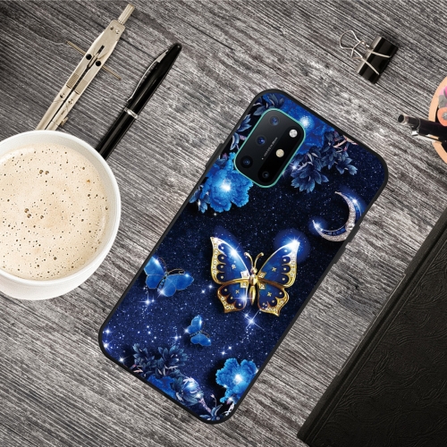 

For OnePlus 8T Oil Embossed Coloured Drawing Pattern Shockproof TPU Protective Case(Phnom Penh Butterfly)