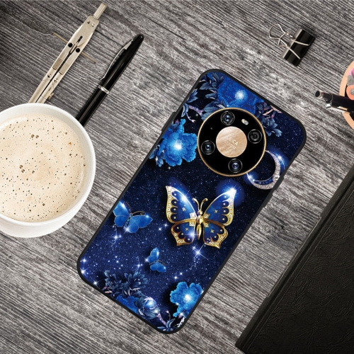 

For Huawei Mate 40 Oil Embossed Coloured Drawing Pattern Shockproof TPU Protective Case(Phnom Penh Butterfly)