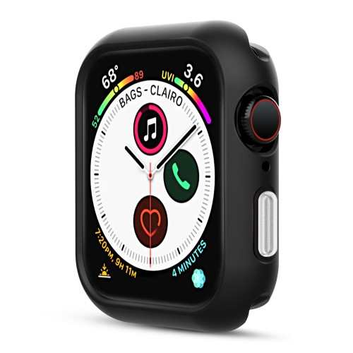 

Silicone Frame Protective Case For Apple Watch Series 6 & SE & 5 & 4 44mm(Transparent White)