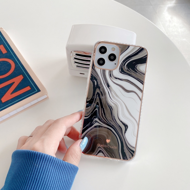 

IMD Stars River Marble Pattern Shockproof TPU Protective Case For iPhone 11 Pro Max(B8)