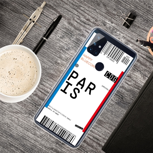 

For OnePlus Nord N100 Boarding Pass Series TPU Phone Protective Case(Paris)