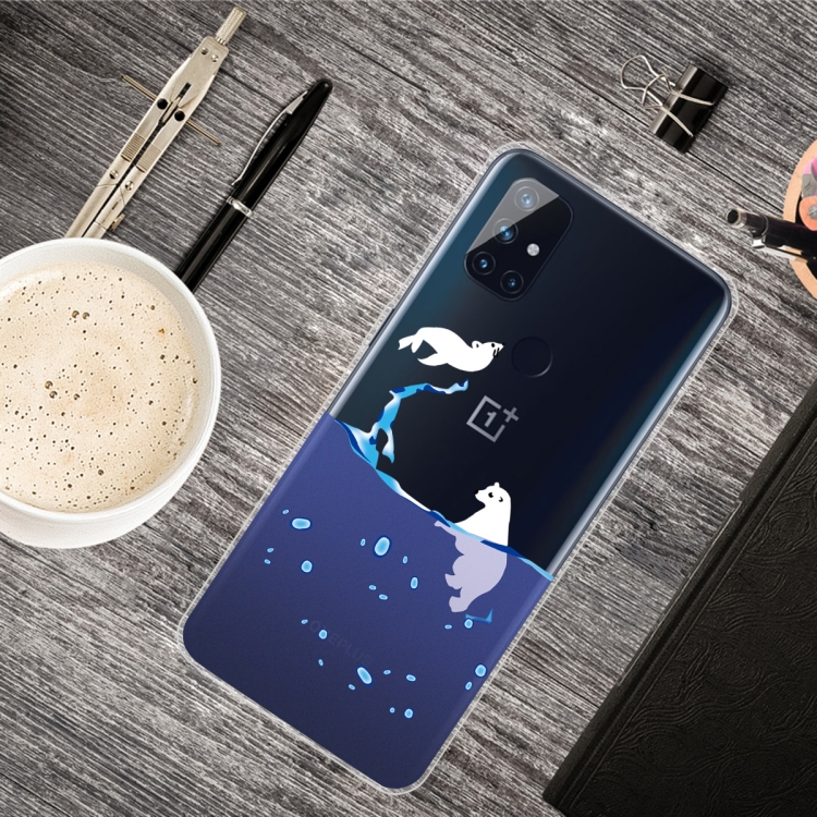 

For OnePlus Nord N10 5G Shockproof Painted Transparent TPU Protective Case(Seal)
