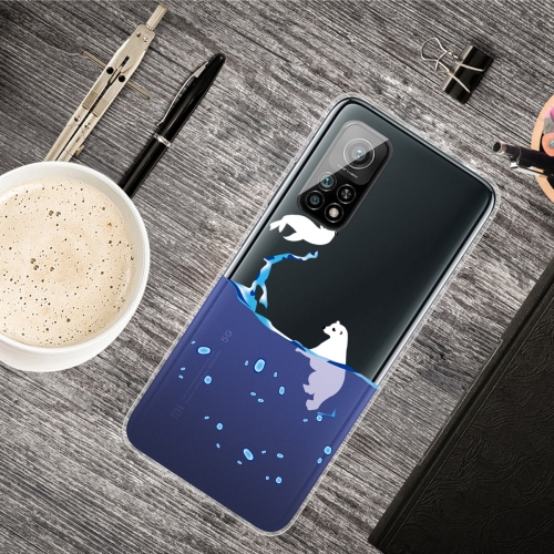 

For Xiaomi Mi 10T Pro 5G Shockproof Painted Transparent TPU Protective Case(Seal)
