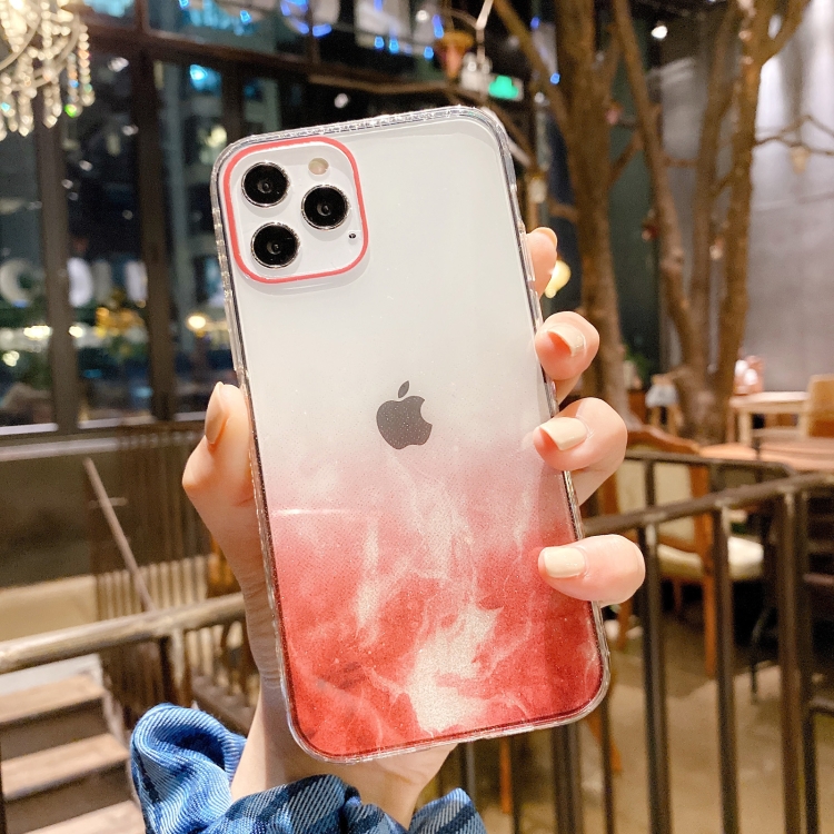 

IMD Straight Edge Dreamy Watercolor Pattern Shockproof TPU Protective Case For iPhone 12 / 12 Pro(A6)