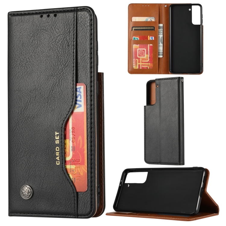 

For Samsung Galaxy S30 Knead Skin Texture Horizontal Flip Leather Case with Photo Frame & Holder & Card Slots & Wallet(Black)