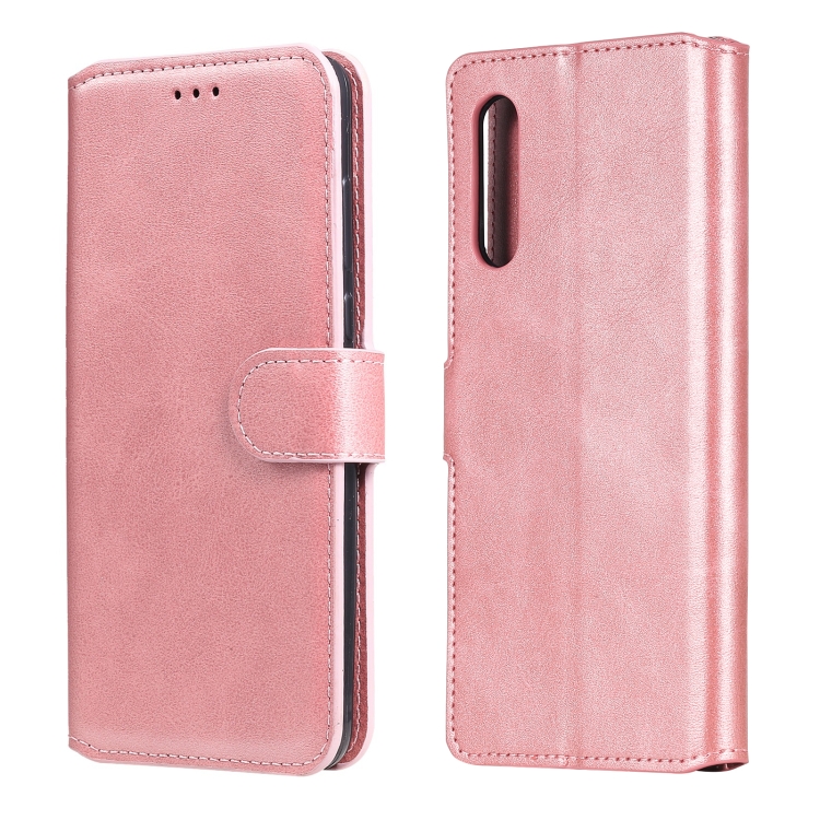

For LG Velvet 4G / Velvet 5G / G9 Classic Calf Texture PU + TPU Horizontal Flip Leather Case, with Holder & Card Slots & Wallet(Rose Gold)