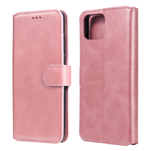 

For OPPO F17 Pro / A93 Classic Calf Texture PU + TPU Horizontal Flip Leather Case, with Holder & Card Slots & Wallet(Rose Gold)