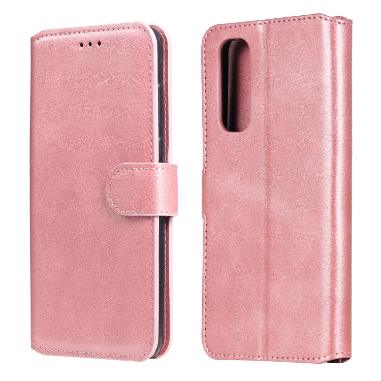 

For OPPO Realme 7 / Narzo 20 Pro Classic Calf Texture PU + TPU Horizontal Flip Leather Case, with Holder & Card Slots & Wallet(Rose Gold)