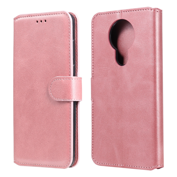 

For Nokia 3.4 / 7.3 Classic Calf Texture PU + TPU Horizontal Flip Leather Case, with Holder & Card Slots & Wallet(Rose Gold)
