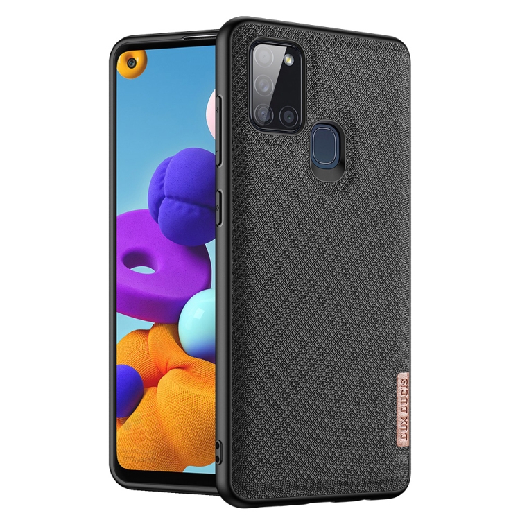 

For Samsung Galaxy A21s DUX DUCIS Fino Series PU + TPU Protective Case(Black)