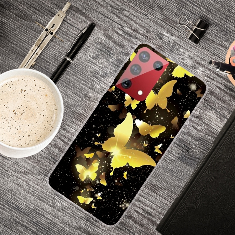 

For Samsung Galaxy S30 Ultra Shockproof Painted Transparent TPU Protective Case(Dorking Butterfly)