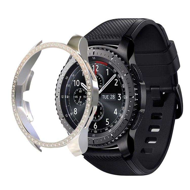 

For Samsung Watch 46mm PC Diamond Watch Case(Silver)