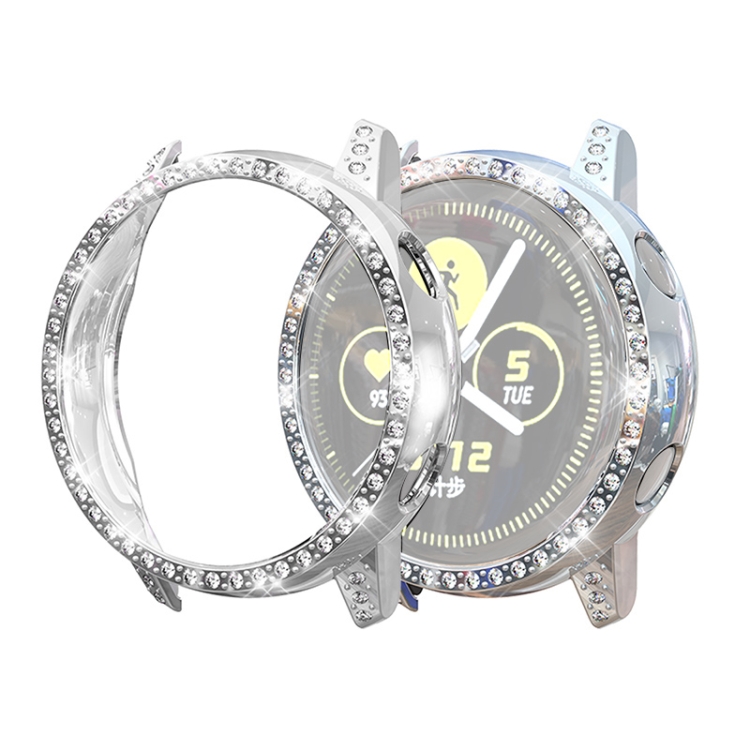 

For Samsung Active PC Diamond Watch Case(Silver)