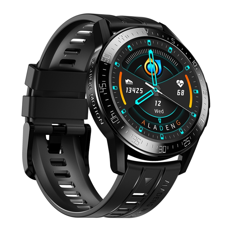 

GT2 1.3 inch Full-fit Round Screen Smart Watch, Support Bluetooth Call / Heart Rate Monitor / Blood Pressure Monitoring, Style: Silicone Strap(Black)