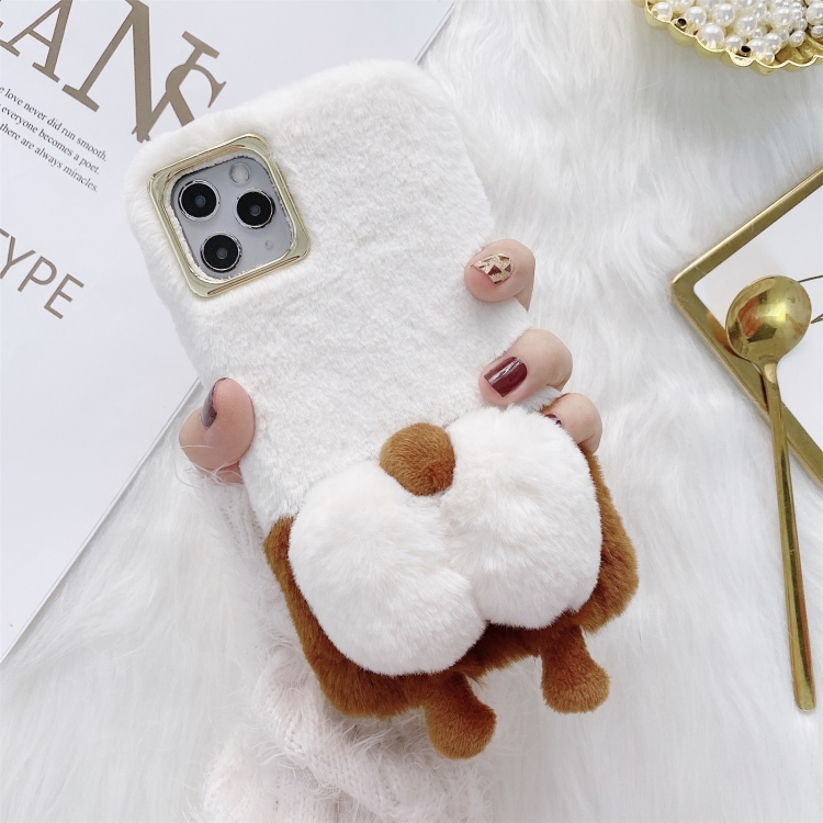 

Corgi Butt Plush TPU Protective Case For iPhone 12 mini(White)