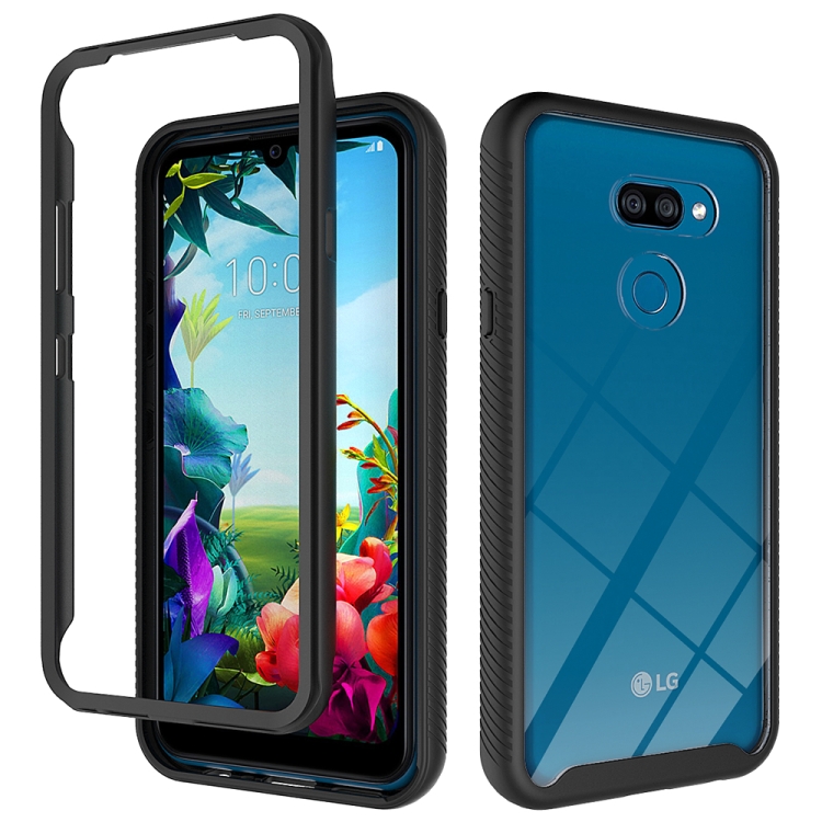 

For LG Harmony 4 / K40S Starry Sky Solid Color Series Shockproof PC + TPU Protective Case(Black)