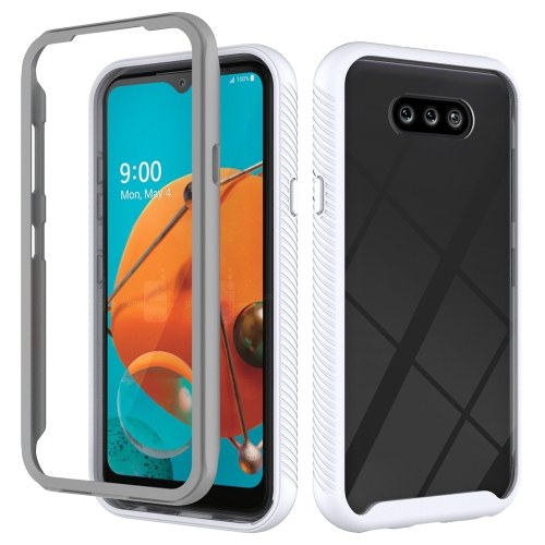 

For LG K31 Starry Sky Solid Color Series Shockproof PC + TPU Protective Case(White)