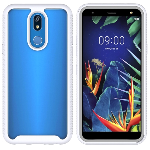 

For LG K40 Starry Sky Solid Color Series Shockproof PC + TPU Protective Case(White)