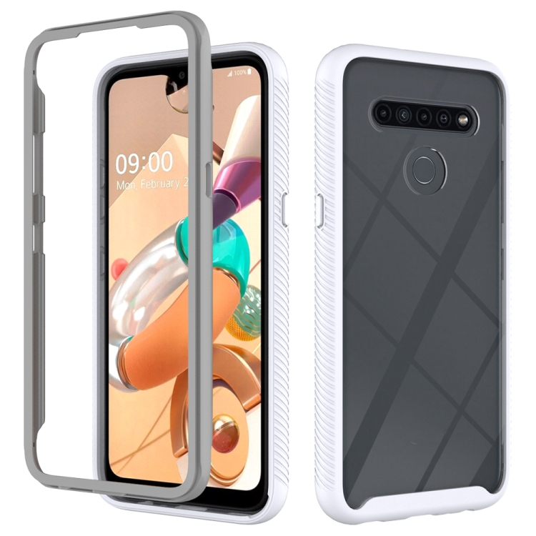 

For LG K41S Starry Sky Solid Color Series Shockproof PC + TPU Protective Case(White)