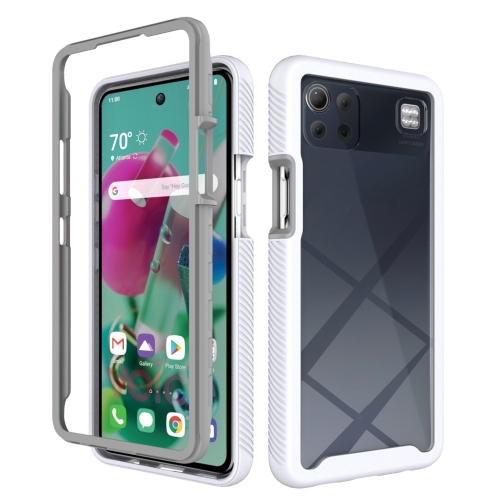 

For LG K92 5G Starry Sky Solid Color Series Shockproof PC + TPU Protective Case(White)