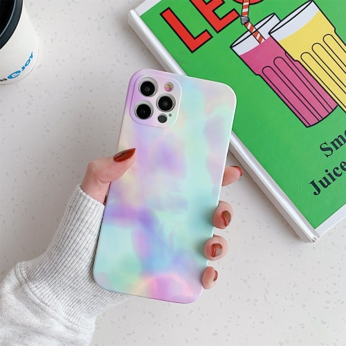 

Colorful Glitter Marble TPU Protective Case For iPhone 12(Colorful Stone)