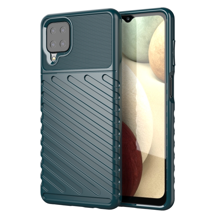 

For Samsung Galaxy M12 Thunderbolt Shockproof TPU Protective Soft Case(Green)